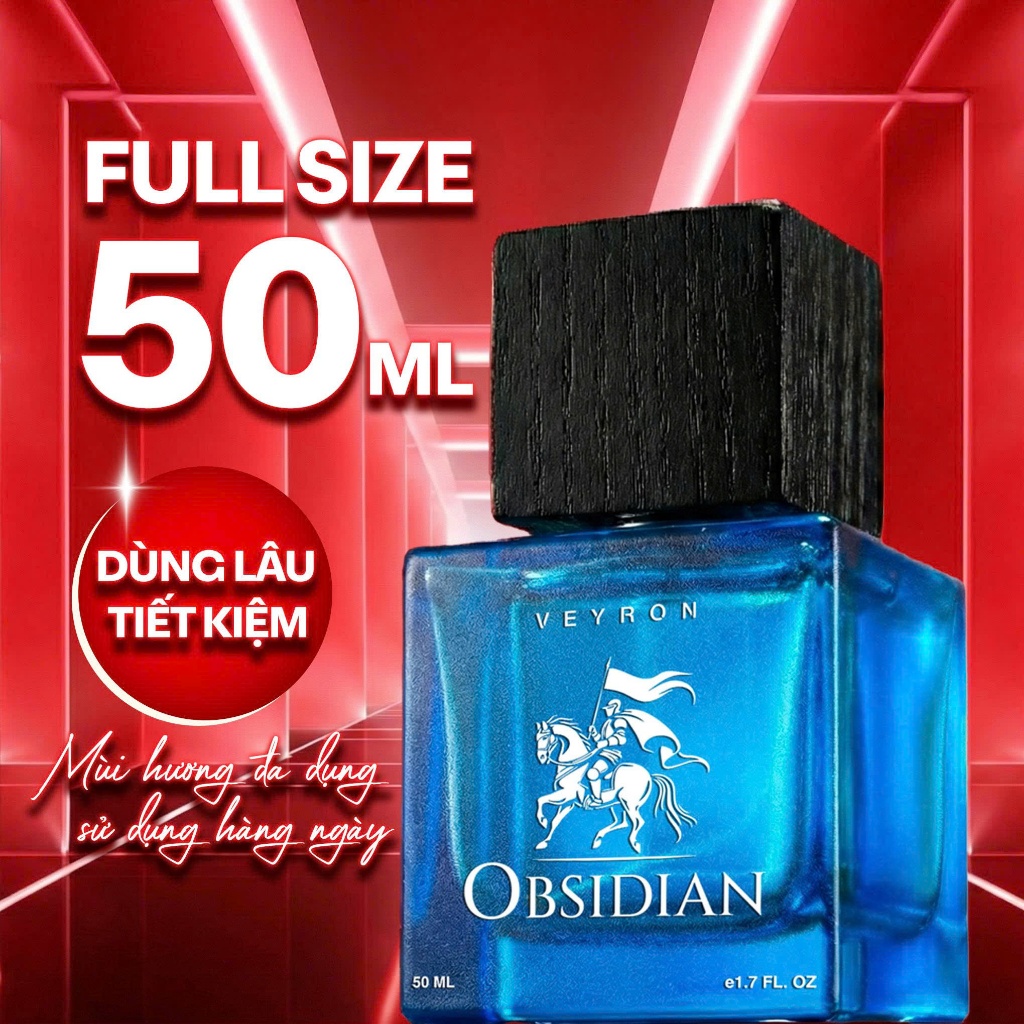 [CHÍNH HÃNG] Shimanto Veyron Obsidian 50ml Nước Hoa Nam Extrait 25% Lưu Hương Lâu [Mua 1 tặng 1]