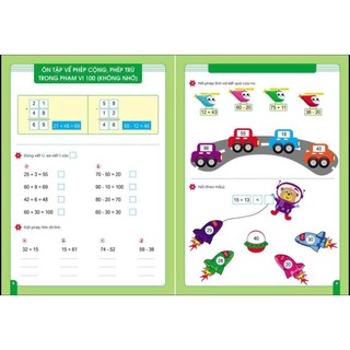 Sách Cộng trừ trong phạm vi 100 bí quyết giỏi toán cho bé từ 6 7 tuổi lớp 1