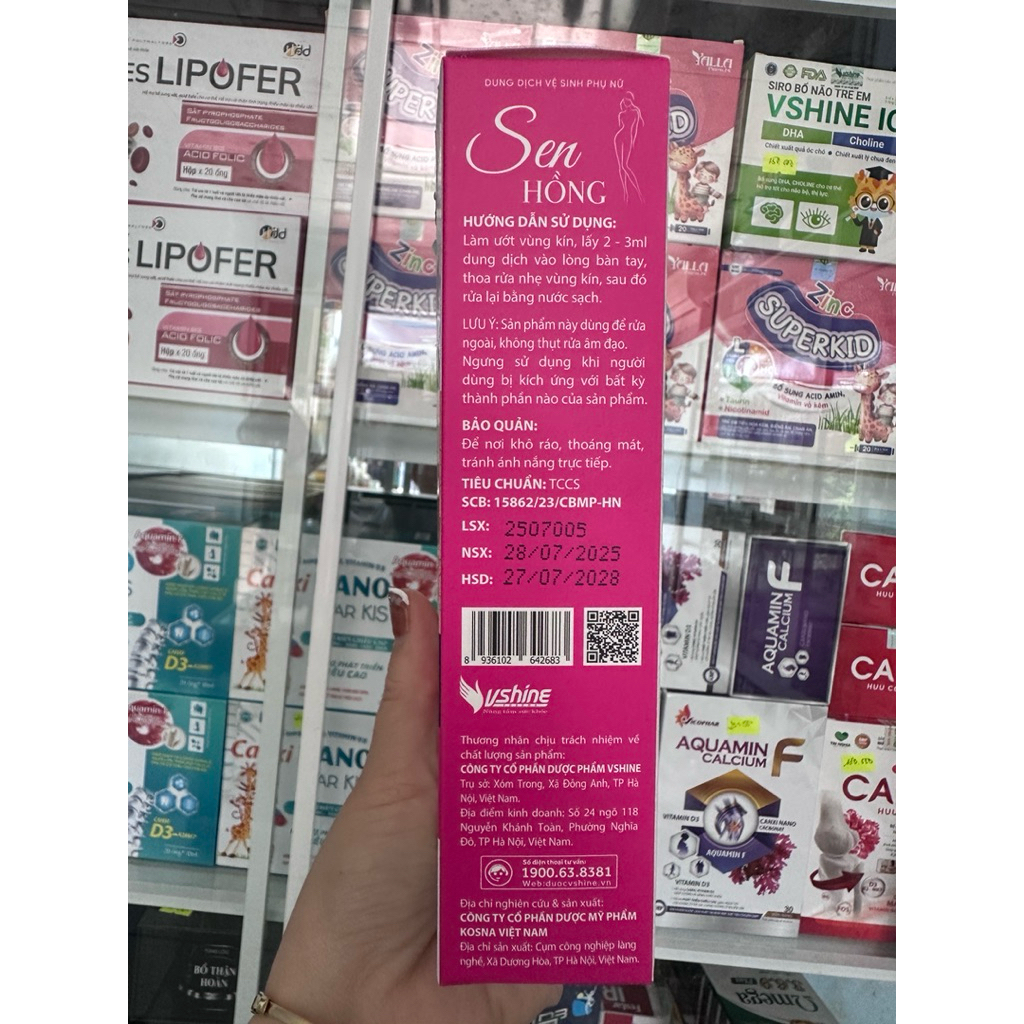 DUNG DỊCH VỆ SINH SEN HỒNG 120ml [Date mới]