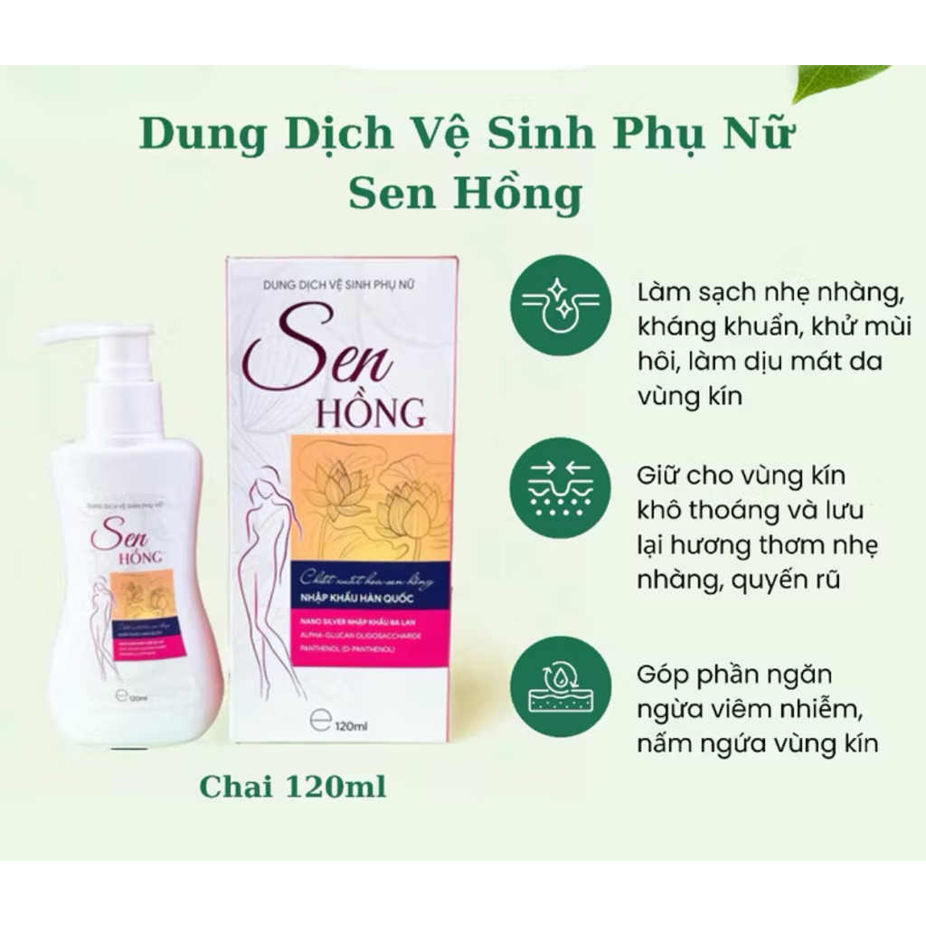 DUNG DỊCH VỆ SINH SEN HỒNG 120ml [Date mới]