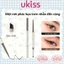 UKISS Hai đầu bút chì bút kẻ mắt dạng gel có siêu mỏng Cọ kẻ mắt chống nước chống bẩn lâu trôi 60mg