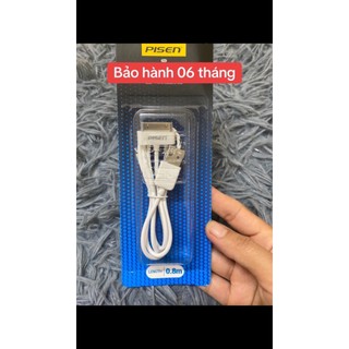 Dây sạc Pisen chính hãng dùng cho ipad 2, ipad 3, iphone 4 và 4s siêu bền, sạc pin, chạy phần mền