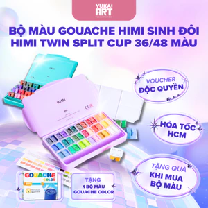 Bộ màu Gouache Himi Sinh Đôi Himi Twin Split Cup 36/48 Màu