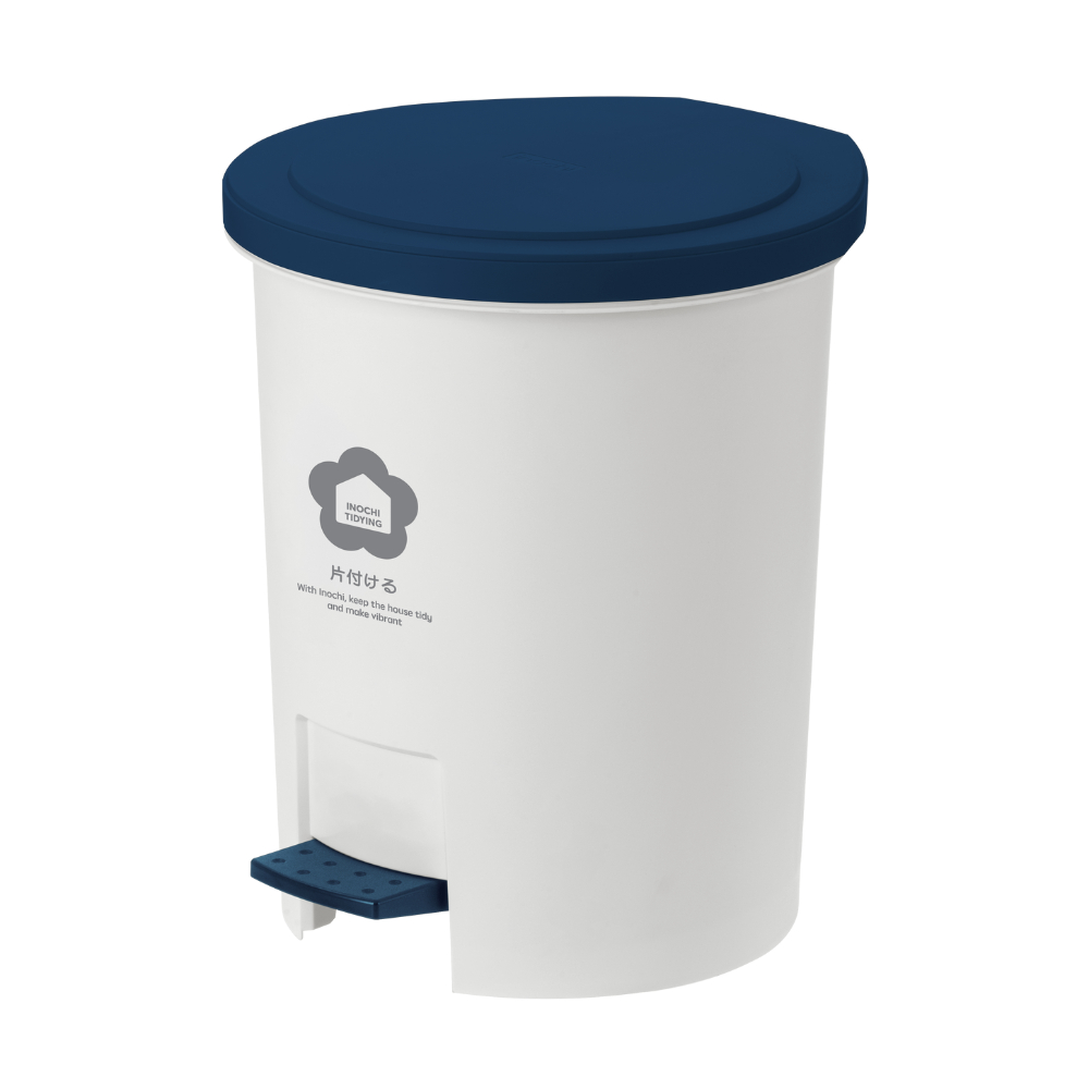 Thùng Rác Nhựa Nắp Đạp Chân Tròn Inochi 6L/12L (KÈM LÕI) Có Nắp, Đóng Mở Tiện Lợi