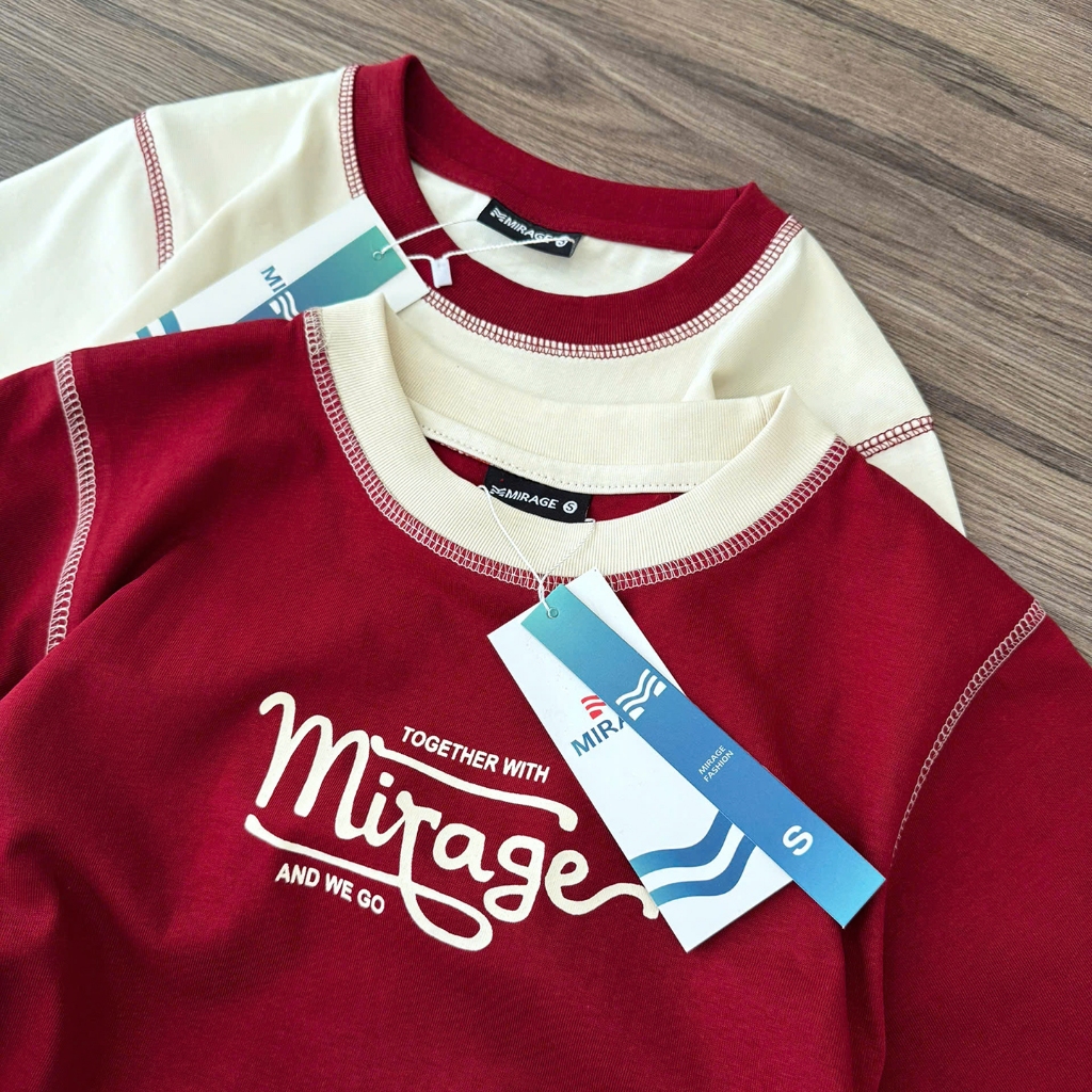 Áo Thun Viền Chữ Ngực Độc Đáo, Chất Cotton Mềm Mịn, Có Kèm Hình Thật.
