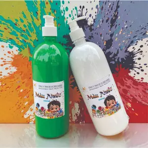 Màu Nước 1000ml Pha Sẵn Gốc Acrylic Chai Kèm Vòi Nhấn/Nắp Bật Tô Tượng Vẽ Tranh HUNGACOLOR