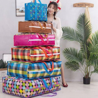 Túi Bạt Chống Nước DU LỊCH, DỌN NHÀ, ĐỰNG ĐỒ Loại To Có Khoá Kéo - Túi Đựng Đồ Siêu To (80x50cm) MẪU MỚI
