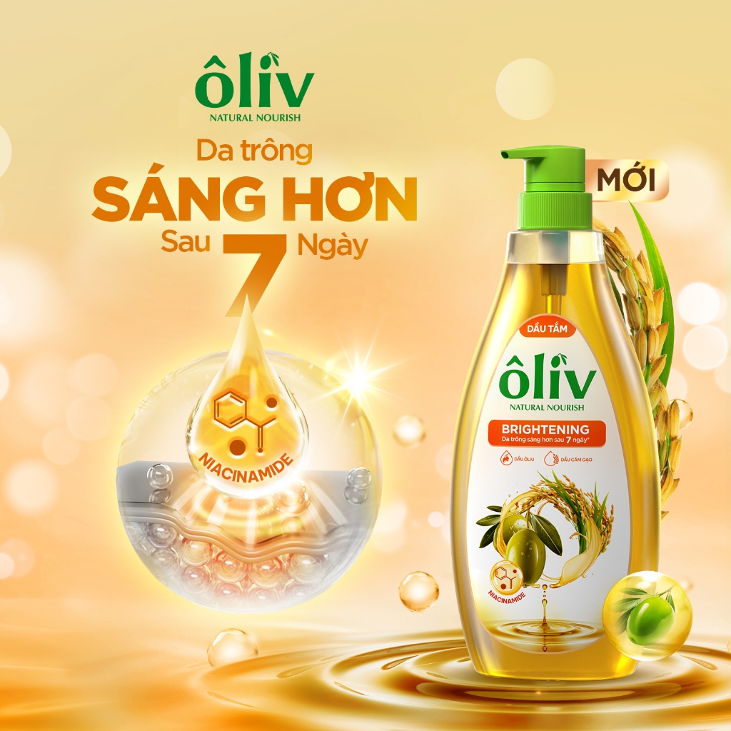[SVIP] Dầu Tắm ÔLIV 3X Dưỡng Ẩm/Dưỡng Sáng Da/Dành Cho Làn Da Nhạy Cảm 250ML/650ML/1L