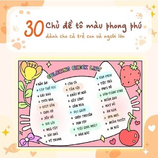 Sách Tô Màu- Tớ Có Nuôi Một Chú Mèo Cam 30 Chủ Đề Phong Phú Dành Cho Cả Nguời Lớn Và Trẻ Em (Mẫu Mới)