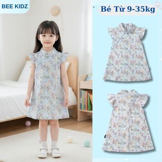 Váy Cho Bé Gái, BST Váy Sát Nách Bé Gái Phong Cách Tiểu Thư Mặc Thường Ngày Chất Liệu Cotton