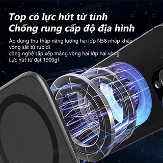 SEAMETAL Giá đỡ điện thoại từ tính trên ô tô có thể gập lại Điều hướng chống rung Xe gắn trên giá đỡ di động Hàng ngày