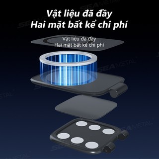 SEAMETAL Giá đỡ điện thoại từ tính trên ô tô có thể gập lại Điều hướng chống rung Xe gắn trên giá đỡ di động Hàng ngày