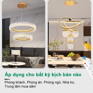Đèn ốp trầnGOGEOUS Đèn mâm có khiển từ xa thay đổi chế độ màu ánh sáng,phù hợp phòng khách hoặc ngủ