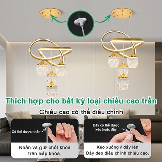 Đèn ốp trầnGOGEOUS Đèn mâm có khiển từ xa thay đổi chế độ màu ánh sáng,phù hợp phòng khách hoặc ngủ