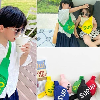 Túi đeo chéo mini chữ SUP đa màu nhẹ thời trang nhỏ gọn đựng đồ cá nhân cho bé khi đi học đi chơi
