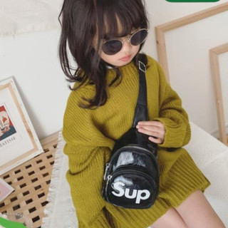 Túi đeo chéo mini chữ SUP đa màu nhẹ thời trang nhỏ gọn đựng đồ cá nhân cho bé khi đi học đi chơi