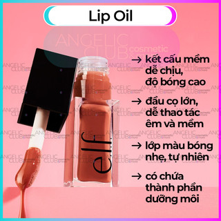 Son Bóng ELF, Son Bóng Có Nhũ Giúp Căng Môi Glow Reviver Lip Oil, Plumping Lip Oil, Lip Oil Glimmer.