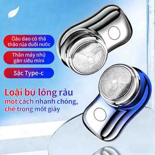 Máy Cạo Râu Mini | Sạc Type-C, Lưỡi Tháo Rời, Cạo Sạch, An Toàn, Phù Hợp Cho Sử Dụng Hằng Ngày Và Du Lịch