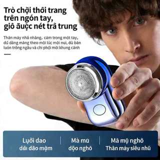 Máy Cạo Râu Mini | Sạc Type-C, Lưỡi Tháo Rời, Cạo Sạch, An Toàn, Phù Hợp Cho Sử Dụng Hằng Ngày Và Du Lịch