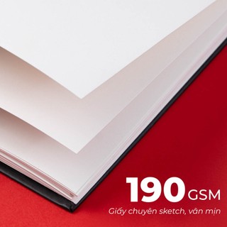[Giảm 10K] Sổ Vẽ Đa Chất Liệu Global Art 72 Trang,190gsm, Sketchbook Thăng Long Quốc Giám 2 Mặt Vân Mịn, Không Kỵ Tẩy