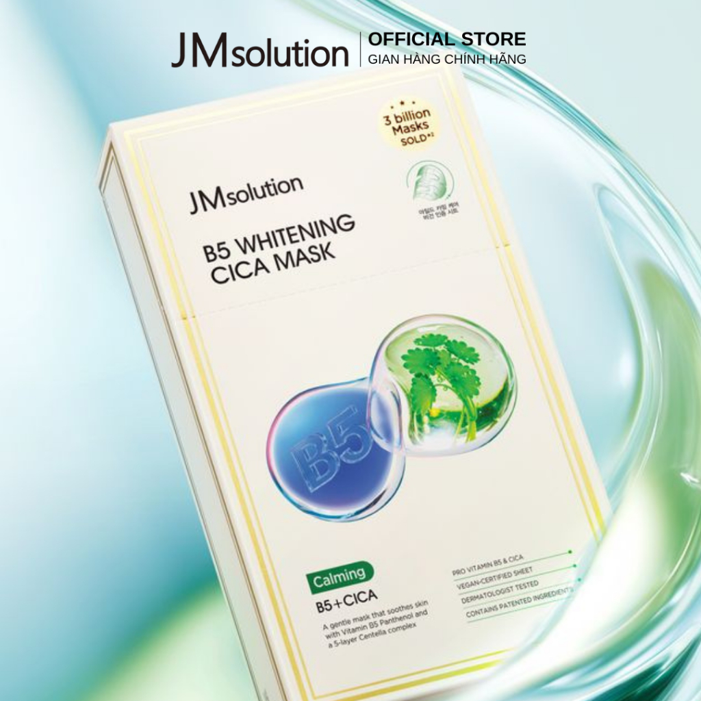 JMsolution Mặt Nạ B5 Whitening Cica Mask Chính Hãng Cấp Ẩm Làm Dịu và Phục Hồi Da