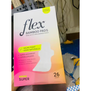 Băng vệ sinh siêu mỏng Flex Bamboo Ultra Thin Super Pads 26 miếng