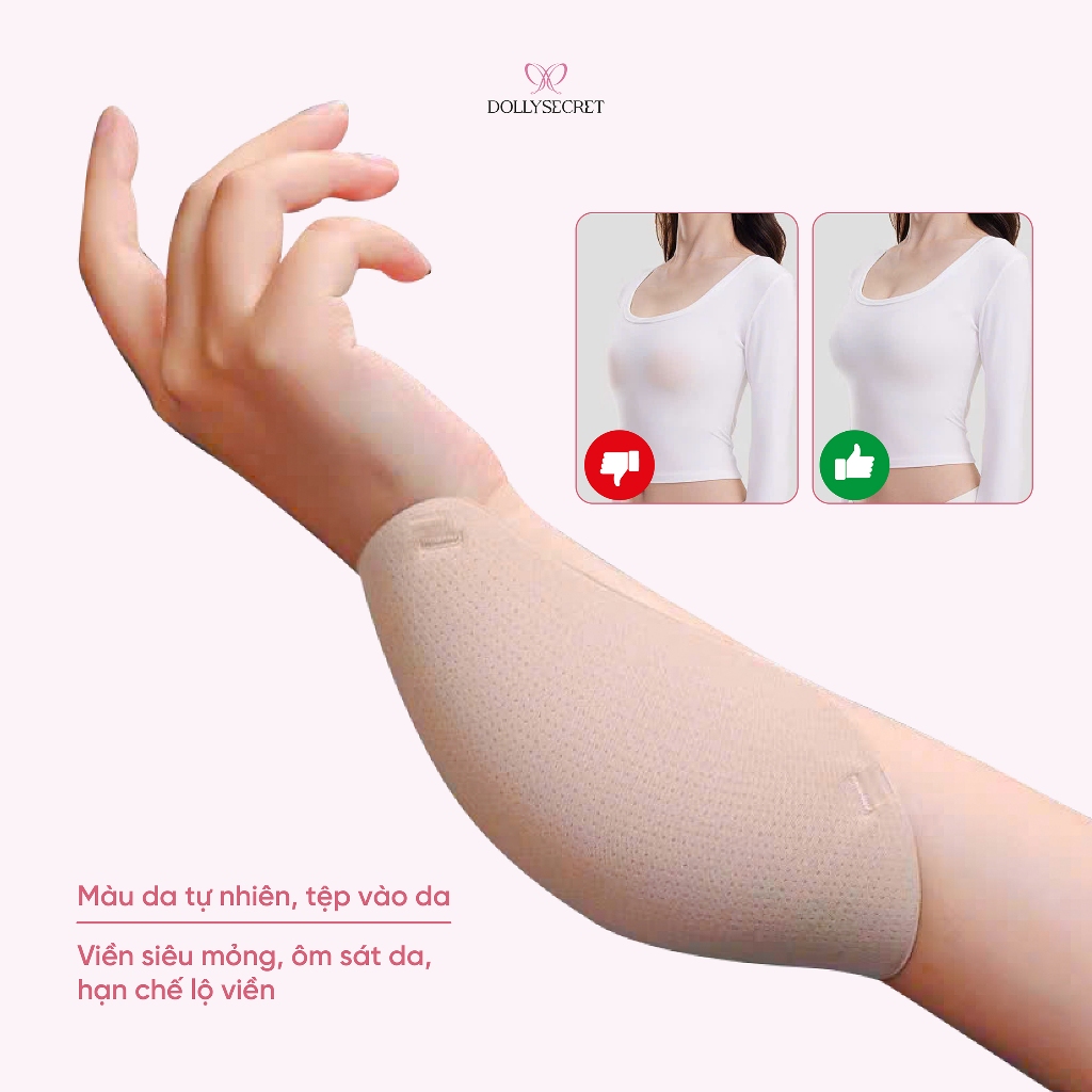 Áo Dán Ngực Siêu Dính Tạo Khe DOLLY SECRET Chống Tụt Hydrogel Lô Hội Tái Sử Dụng Nhiều Lần