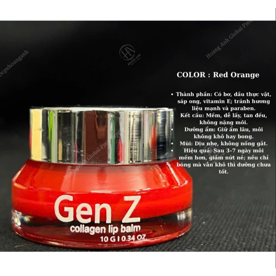 Son Dưỡng Môi GENZ Hủ Kim Cương mẫu mới – Siêu Mềm Mịn, Chống Nắng UV, Giúp Hồng Môi Giảm Thâm