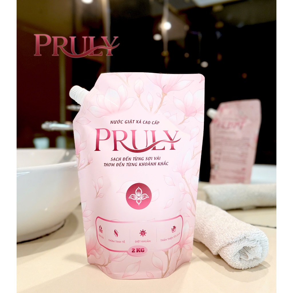 U94_ Nước Giặt Xả Cao Cấp Plury Hương Hoa 2kg