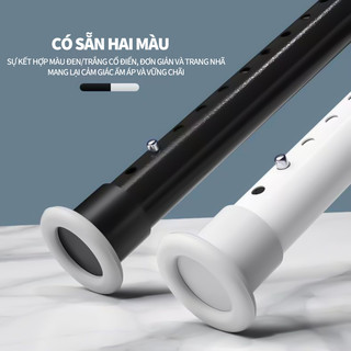 ZiinLife Thanh Treo Rèm Inox 304 Không Cần Khoan - Co Giãn Thông Minh, Điều Chỉnh Linh Hoạt Cho Nhà Tắm & Bếp