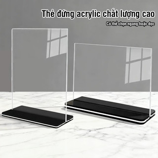 Bảng giá mica A4 A5 A6 – Kệ bảng giá mica để bàn cho quán cà phê, trà sữa, quán nước