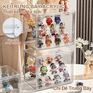 Tủ Hộp Trưng Bày Trong Suốt Tủ Kính Mika Trong Suốt Hộp Bảo Quản Mô Hình Đa Năng | Đựng Figure - Trưng Bày Sưu Tầm
