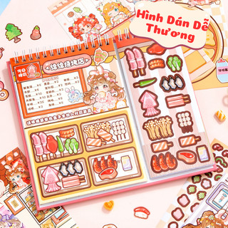 Tập Sticker Trang Điểm Công Chúa Đáng Yêu - Sổ Bóc Dán DIY Trang Trí Váy Áo Công Chúa, Cảnh Quan Cho Bé Gái