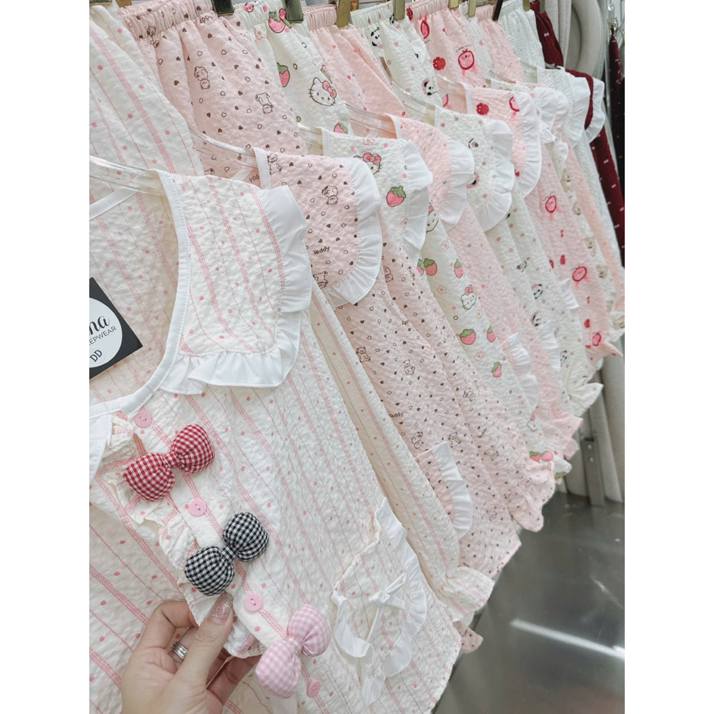 DD 3 Nơ Xốp Gạo Hoạ Tiết Xinh Xắn
