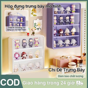 Hộp Trưng Bày Mô Hình Treo Tường | Đa Màu Sắc - Thiết Kế Trong Suốt Chống Bụi