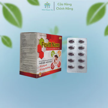 (100V 4M) Viên uống FEVITT NANO 100V bổ sung sắt, acid folic, bổ máu, cải thiện tình trạng thiếu máu
