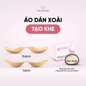 Áo Dán Ngực Tạo Khe Dáng Xoài DOLLY SECRET Áo Dán Nâng Ngực Chống Tụt Tái Sử Dụng Nhiều Lần