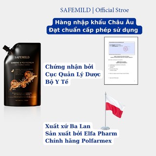 Dầu gội thảo mộc SAFEMILD từ chiết xuất thực vật tự nhiên hỗ trợ làm tóc sậm màu hơn kích thích mọc tóc và giảm rụng tóc