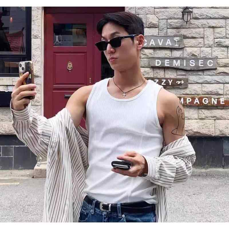 Áo Ba Lỗ 3KMEN, 3 lỗ Thun Tăm Co Giãn 4 Chiều Thoáng Khí Thích Hợp Tập Gym, Chơi Thể Thao