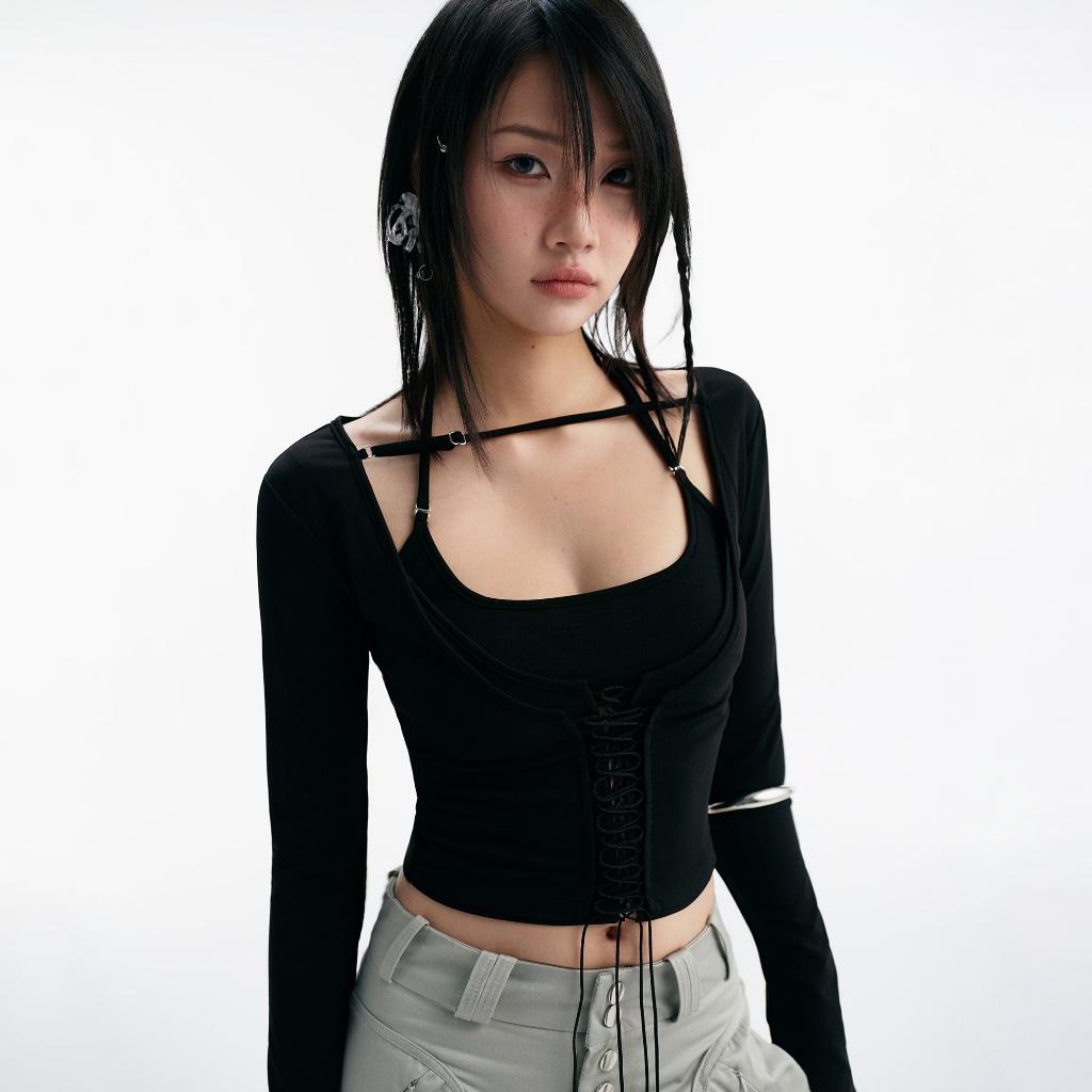 BISOU LONG SLEEVE TOP (BLACK) BunnyHill SSTS11a | BigBuy360 - bigbuy360.vn