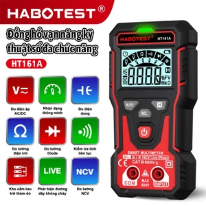 HABOTEST HT161A (HT123 nâng cấp) Đa đo kỹ thuật số 600V AC / DC Công suất phát hiện điện áp / Chức năng diode được trang