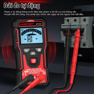 HABOTEST HT161A (HT123 nâng cấp) Đa đo kỹ thuật số 600V AC / DC Công suất phát hiện điện áp / Chức năng diode được trang