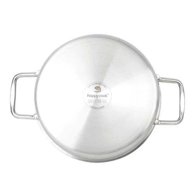 Nồi inox 3 lớp Happycook Alvar nắp kiếng - Hàng chính hãng