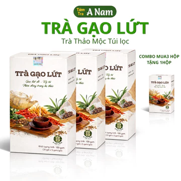 Combo Mua 3 Tặng 1 | Trà Gạo Lứt Mix 8 Vị ,Trà Gạo Lứt Đậu Đen Thanh Lọc Lợi Sữa- Trà A NAM - G LỨT