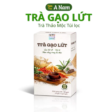 Trà Gạo Lứt Nấm Đông Trùng - Trà Gạo Lứt Đậu Đen 8 Vị Thanh Lọc Lợi Sữa - Tiệm Trà A NAM - TG LỨT