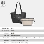 [TẶNG QUÀ TRUNG THU 599K] Túi xách nữ da thật cao cấp ELLY ET222 túi đeo chéo đeo vai xách tay 3 trong 1 dễ phối đồ — ảnh 2