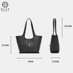 [TẶNG QUÀ TRUNG THU 599K] Túi xách nữ da thật cao cấp ELLY ET222 túi đeo chéo đeo vai xách tay 3 trong 1 dễ phối đồ — ảnh 3