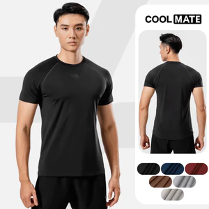 Áo Thun Gym Powerfit thể thao Slim fit 1952 dáng ôm, co giãn 4 chiều, thấm hút tốt Coolmate