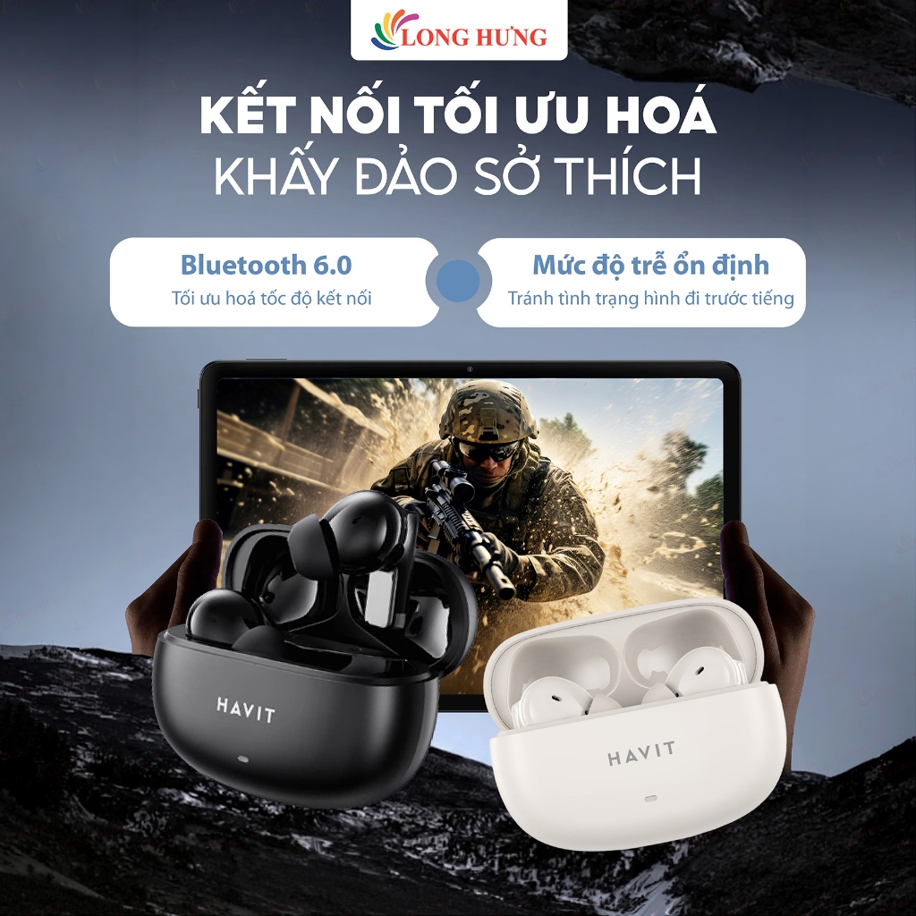 Tai nghe Bluetooth True Wireless Havit TW907 SE - Hàng chính hãng | BigBuy360 - bigbuy360.vn