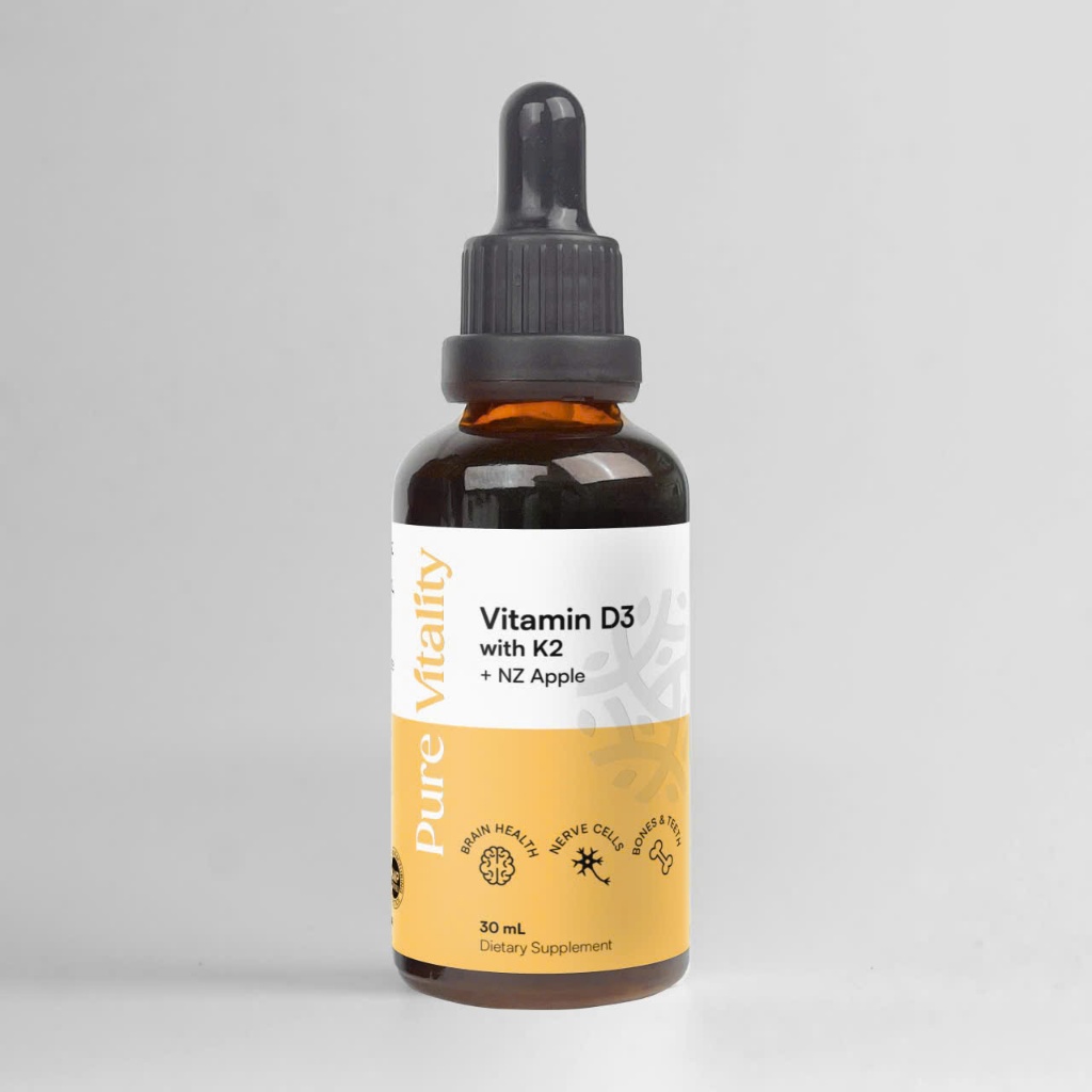 Vitamin D3K2– Hỗ Trợ Phát Triển Xương Răng, Tăng Đề Kháng, Tim Mạch – Lọ 30ml